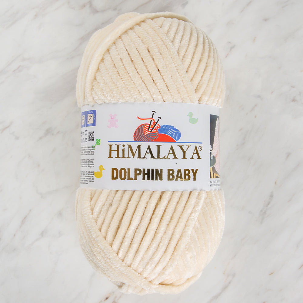 Himalaya Dolphin Baby Krem Kadife Bebek Yünü - 80379