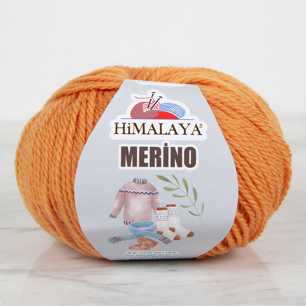 Himalaya Merino Hardal El Örgü İpi - 40903