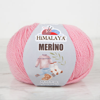 Himalaya Merino Pembe El Örgü İpi - 40904