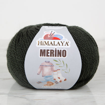 Himalaya Merino Haki Yeşil El Örgü İpi - 40909