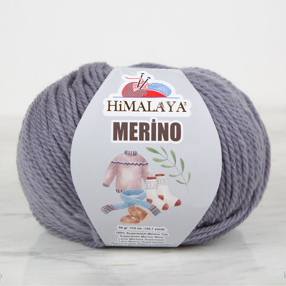Himalaya Merino Koyu Gri El Örgü İpi - 40913