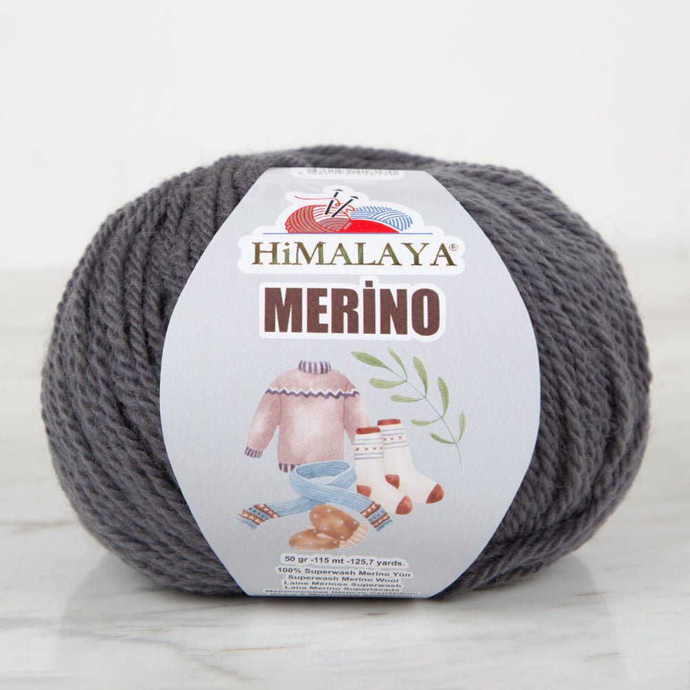 Himalaya Merino Antrasit El Örgü İpi - 40914
