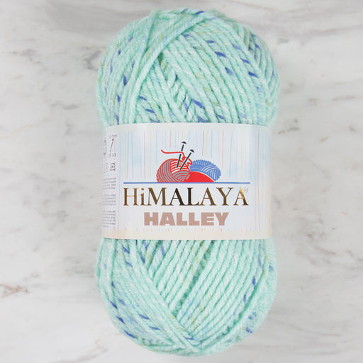 Himalaya Halley Yeşil, Benekli El Örgü İpi - 78036