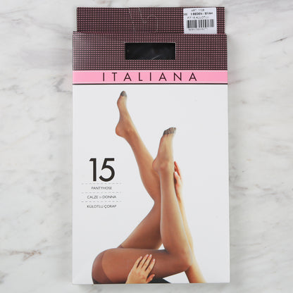 Italiana 1108 15 Denye Parlak Külotlu Çorap 3 Beden, Siyah 500