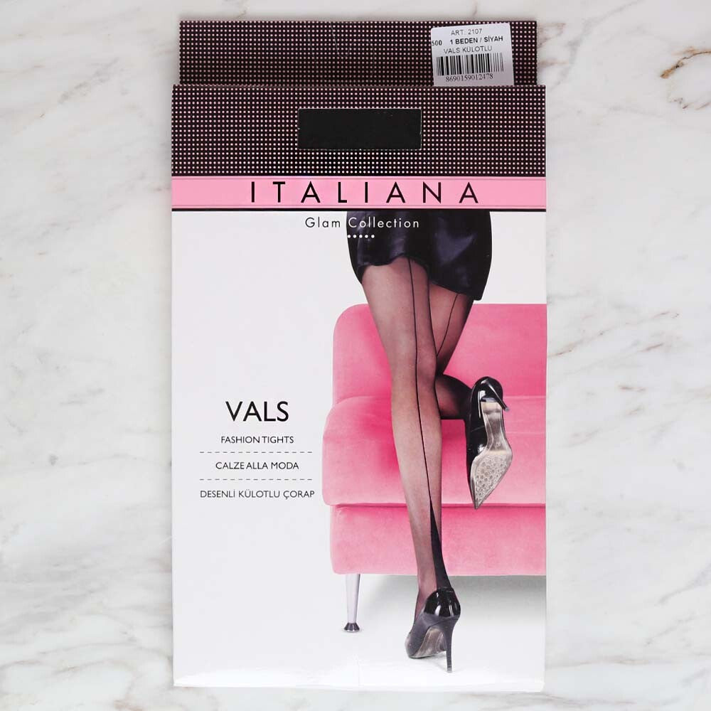 İtaliana 2107 Vals Külotlu Çorap, Siyah 500/1 Beden