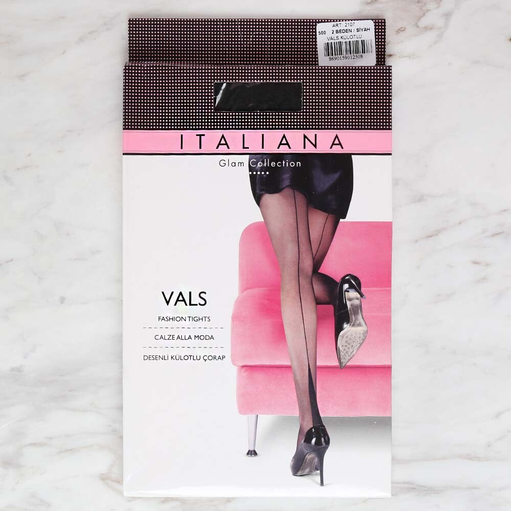 İtaliana 2107 Vals Külotlu Çorap, Siyah 500/2 Beden