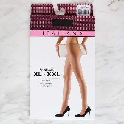 İtaliana 2171 Panelsiz XL-XXL Külotlu Çorap, Siyah 500/4 Beden