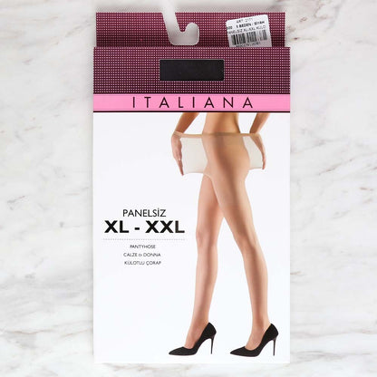 İtaliana 2171 Panelsiz XL-XXL Külotlu Çorap, Siyah 500/5 Beden