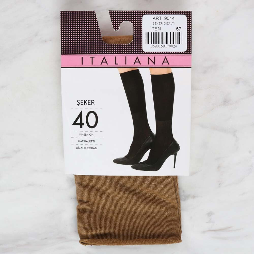 İtaliana 9014 Şeker Dizaltı Çorap, 40 Denye Ten 57
