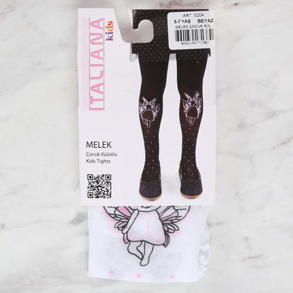 İtaliana 5204 Melek Çocuk Külotlu Çorap, Beyaz 5/7 Yaş