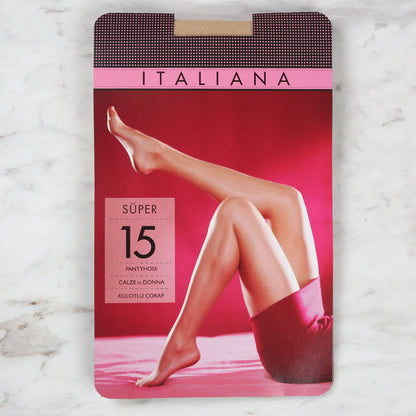 Italiana 1111 Süper 15 Külotlu Çorap, Sahra, 52/1 Beden