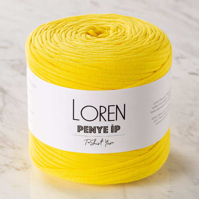Loren Penye Kumaş El Örgü İpi Sarı - 7