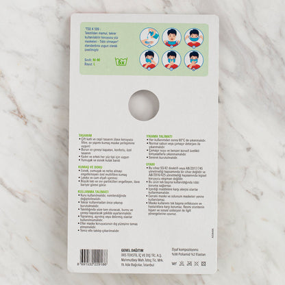 Loren 3'lü Paket Yıkanabilir Maske