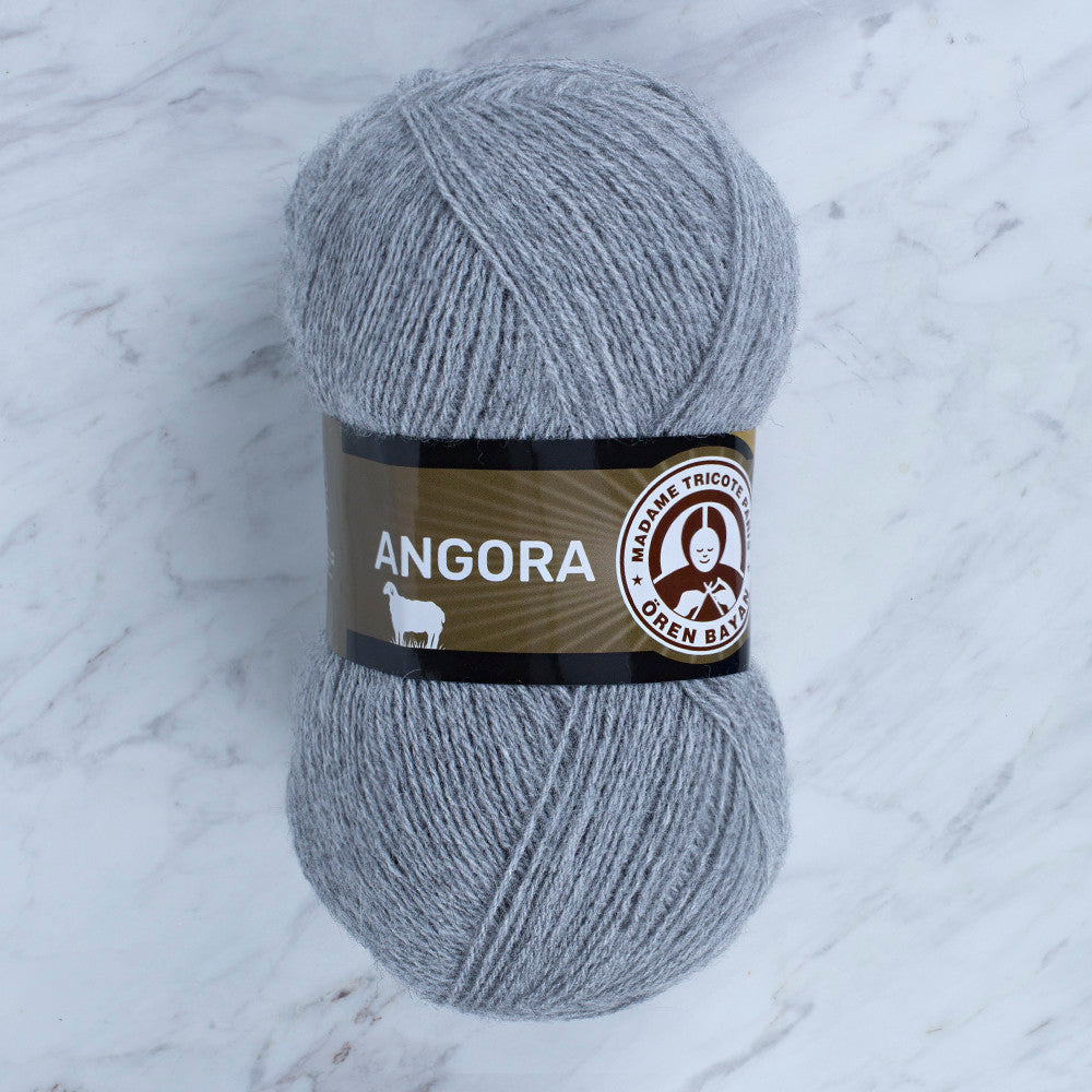 Örenbayan Angora Gri El Örgü İpi - 007