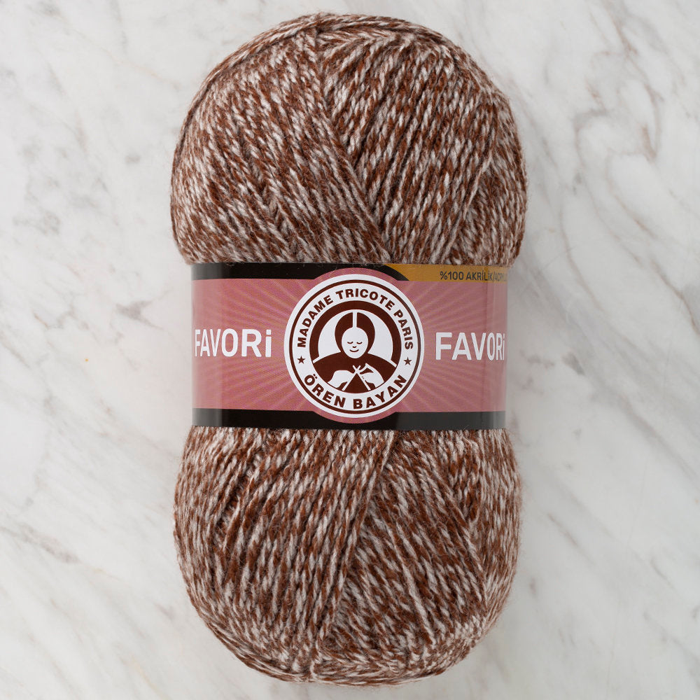 Örenbayan Favori Kırçıllı Kahverengi El Örgü İpliği - 305