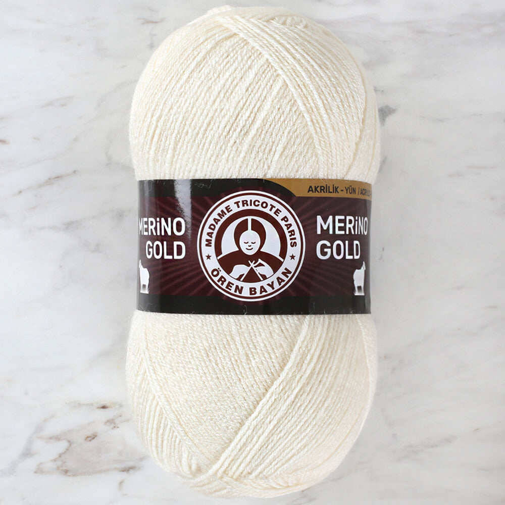 Örenbayan Merino Gold Krem El Örgü İpi - 004