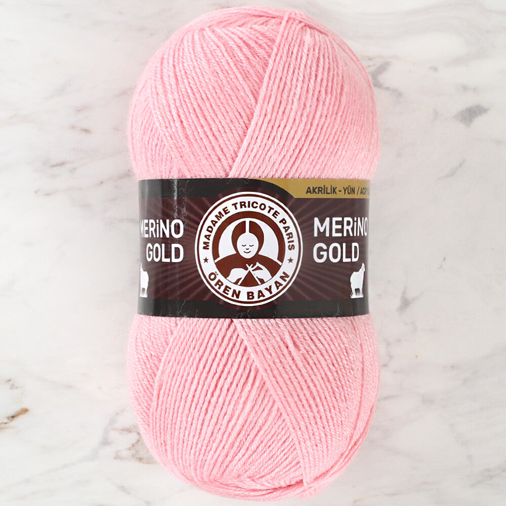 Örenbayan Merino Gold Bebe Pembe El Örgü İpi - 039