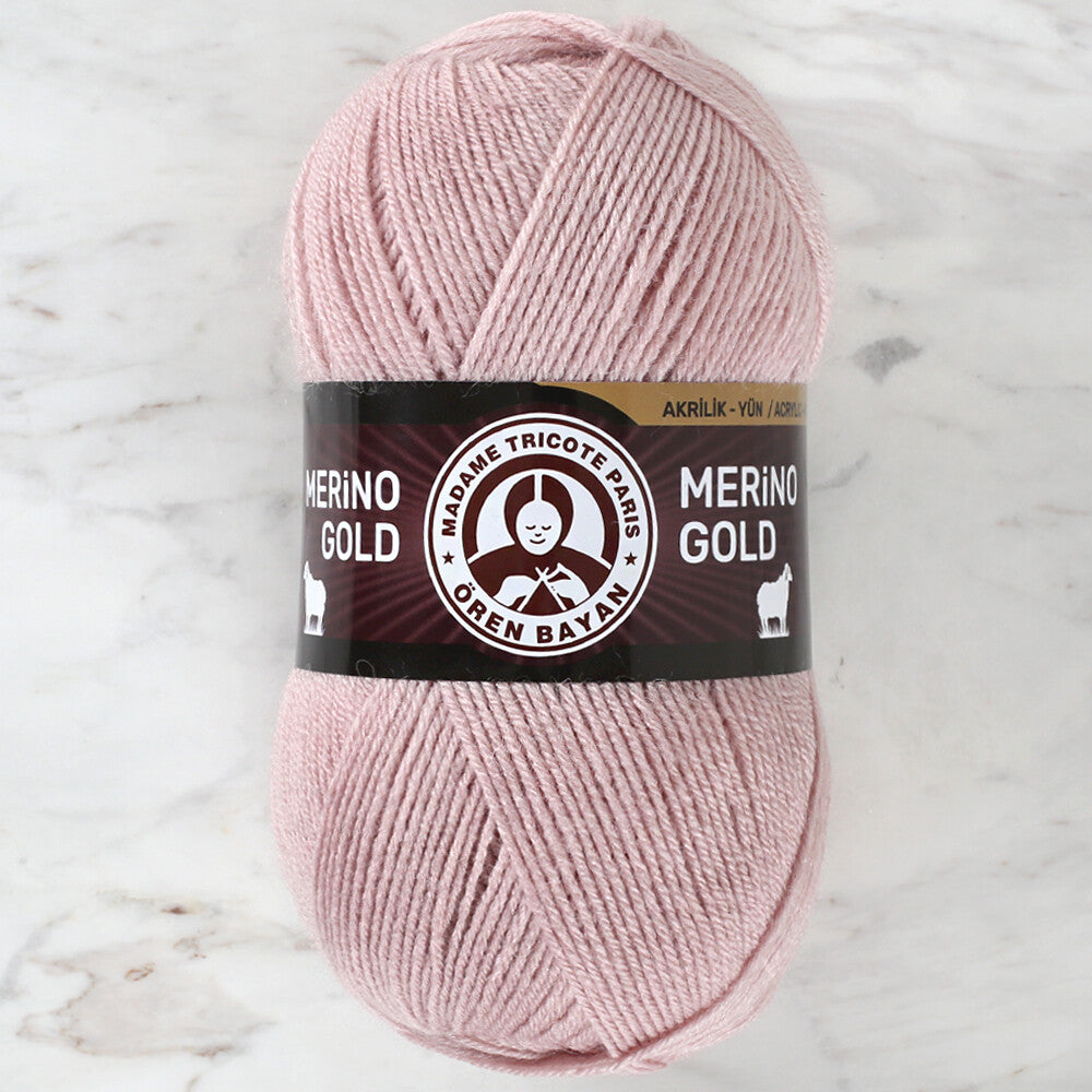 Örenbayan Merino Gold Pudra El Örgü İpi - 124