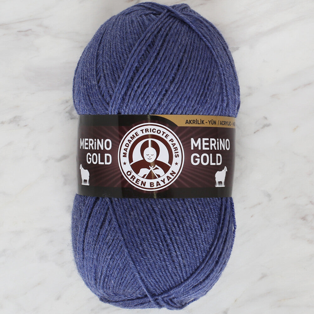 Örenbayan Merino Gold Koyu Mavi El Örgü İpi - 138