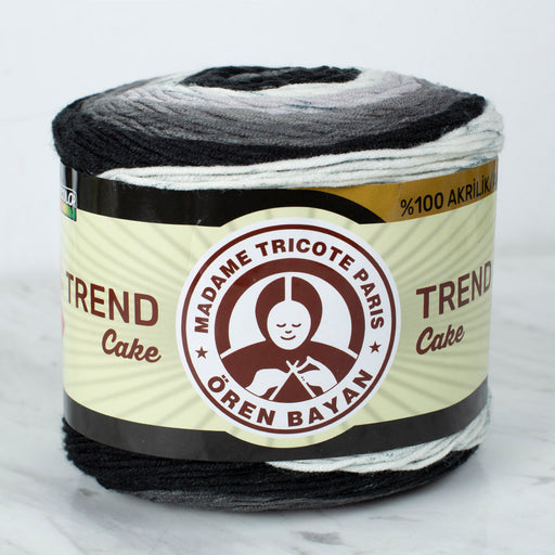 Örenbayan Trend Cake Batik 200 gr Ebruli El Örgü İpi - 629