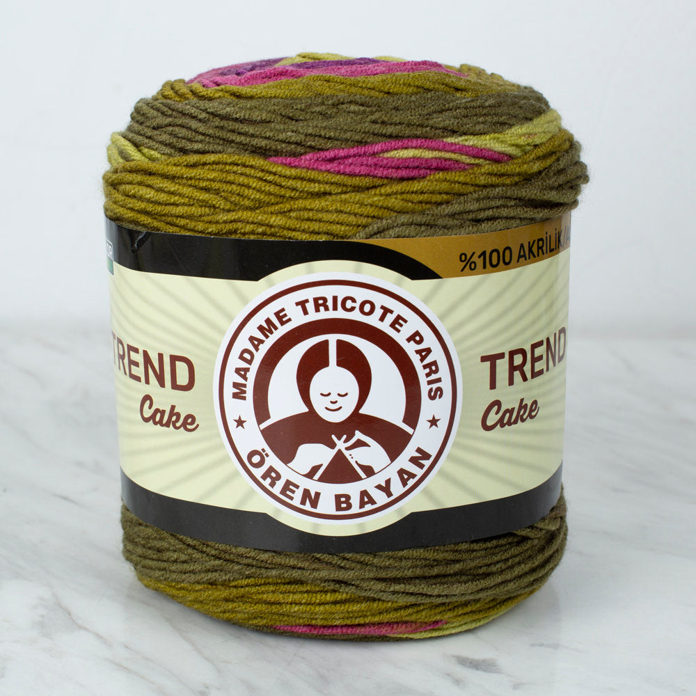 Örenbayan Trend Cake Batik 200 gr Ebruli El Örgü İpi - 633