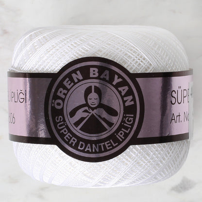Örenbayan Süper No:40 Beyaz Dantel İpi