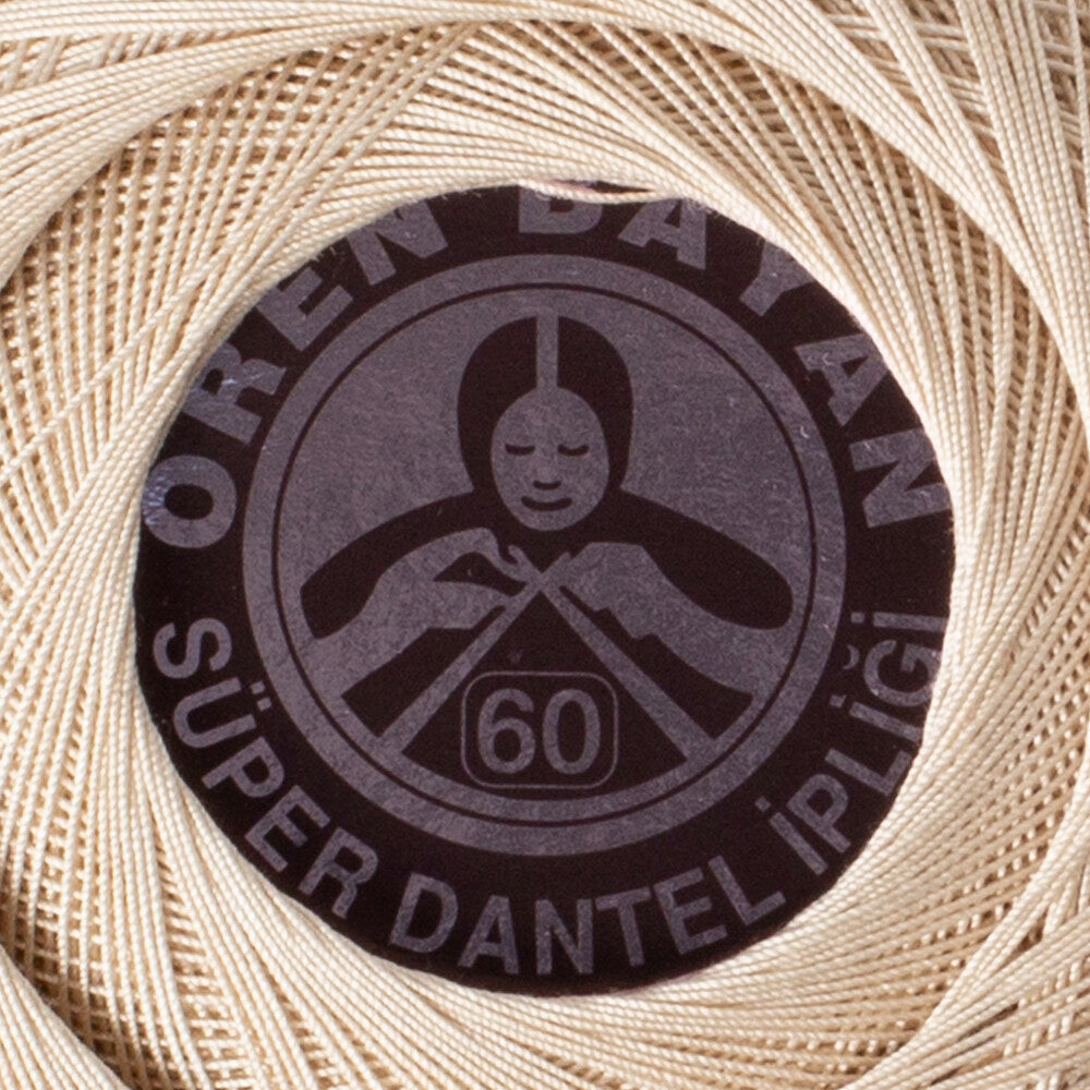 Örenbayan Süper No:60 Krem Dantel İpi