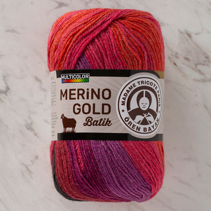Örenbayan Merino Gold Batik Ebruli El Örgü İpliği - 834