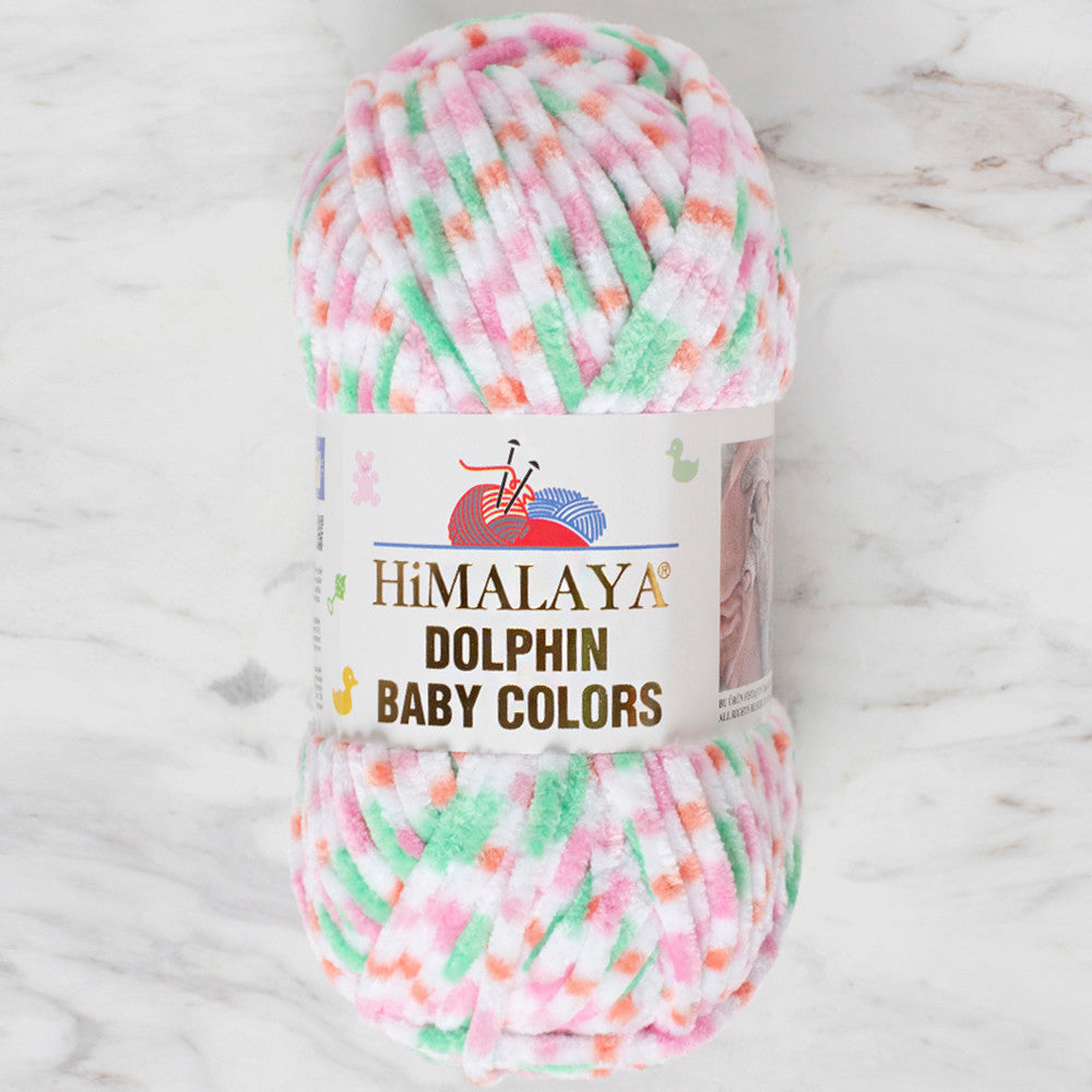 Himalaya Dolphin Baby Colors Kadife Ebruli El Örgü İpi - 80404