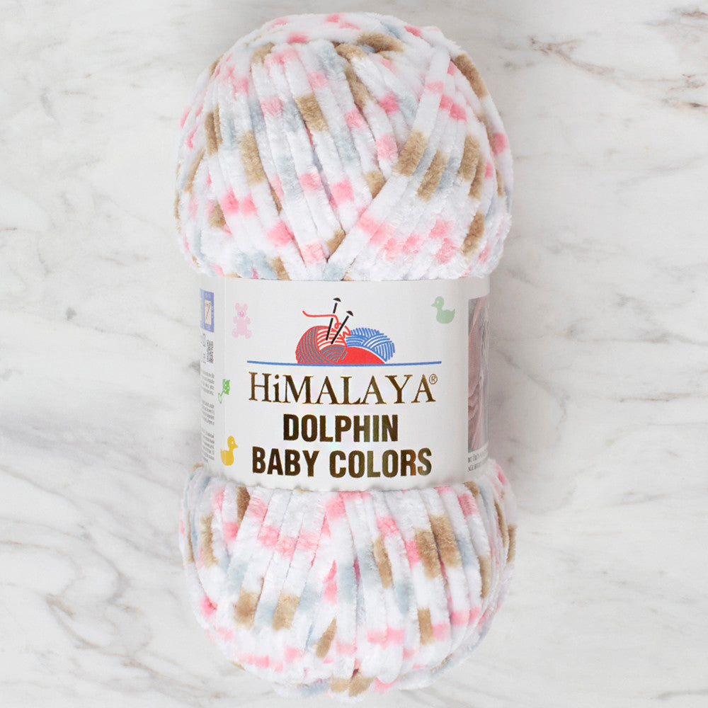 Himalaya Dolphin Baby Colors Kadife Ebruli El Örgü İpi - 80413