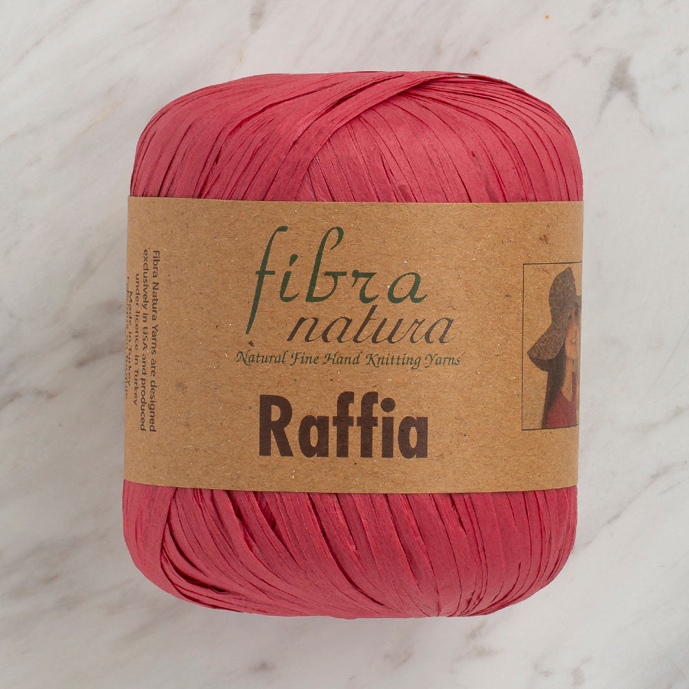 Fibra Natura Raffia 40gr Kırmızı Kağıt İp - 116-06