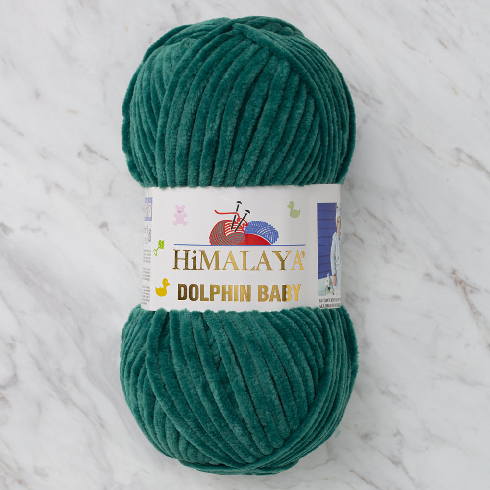 Himalaya Dolphin Baby Yeşil Kadife Bebek Yünü - 80331