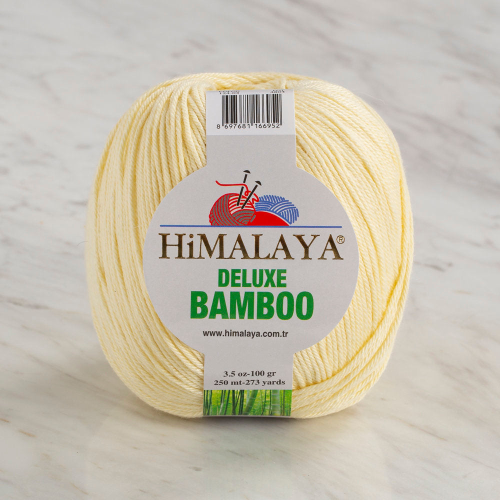 Himalaya Deluxe Bamboo Açık Sarı El Örgü İpi 124-03