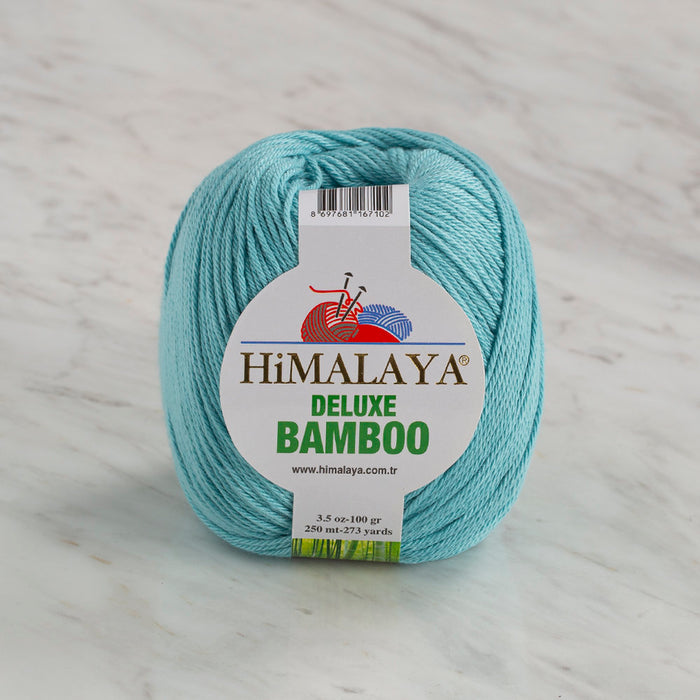 Himalaya Deluxe Bamboo Mavi El Örgü İpi 124-18