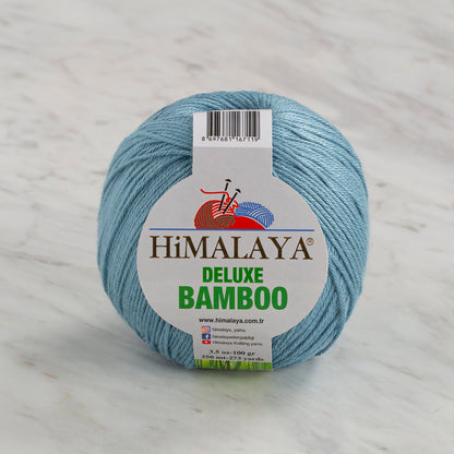 Himalaya Deluxe Bamboo Mavi El Örgü İpi 124-19