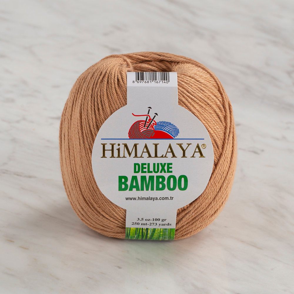 Himalaya Deluxe Bamboo Kahverengi El Örgü İpi 124-22