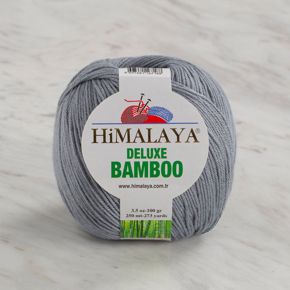 Himalaya Deluxe Bamboo Gri El Örgü İpi 124-26