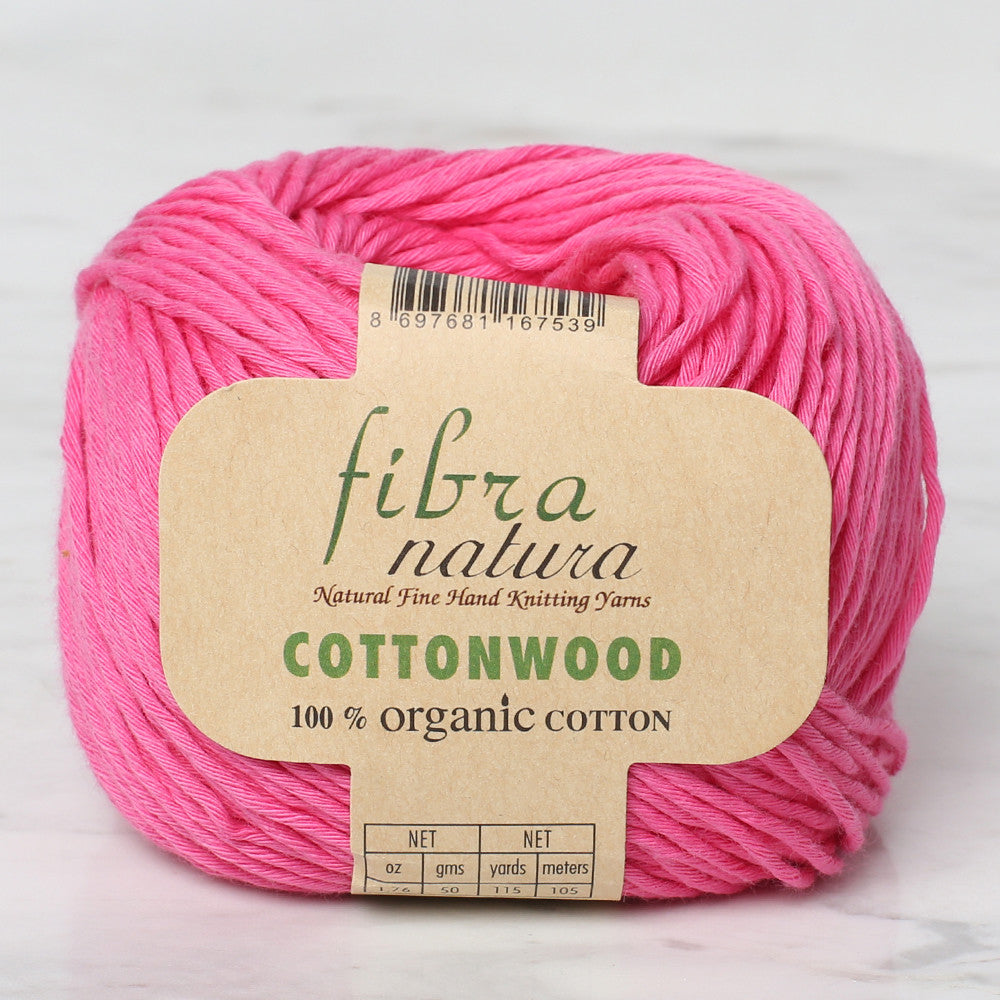 Fibra natura cottonwood fuşya El Örgü İpi - 41116