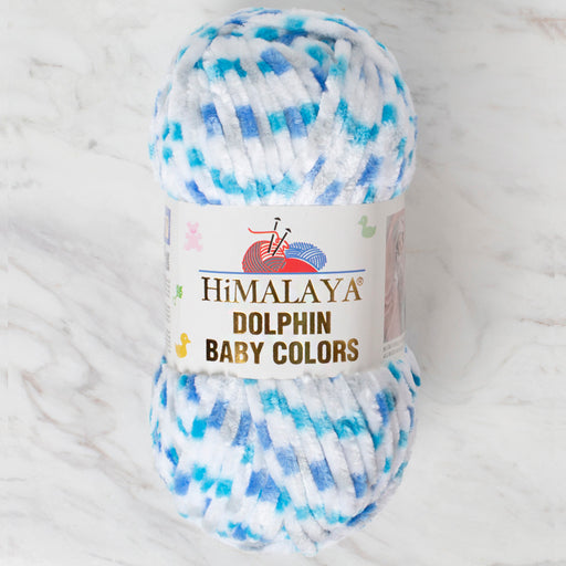 Himalaya Dolphin Baby Colors Kadife Ebruli El Örgü İpi - 80421