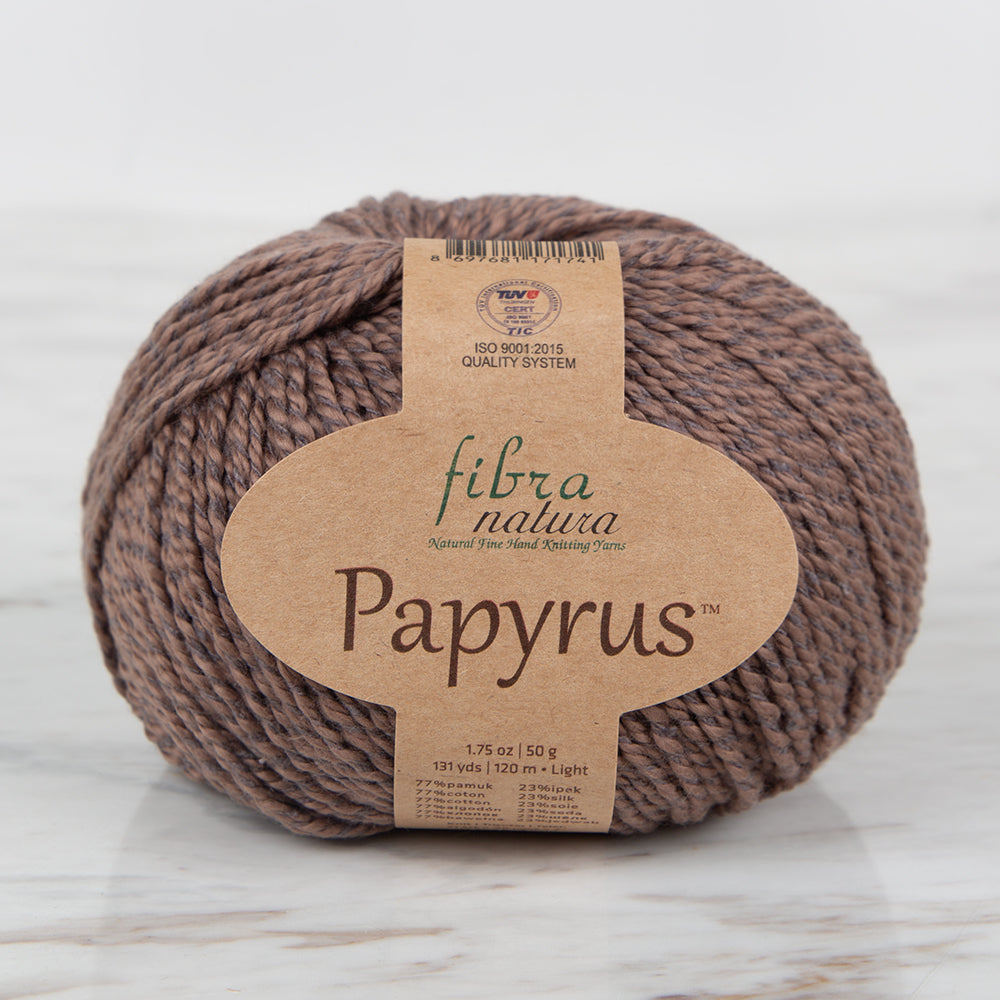 Fibra Natura Papyrus Kahverengi El Örgü İpi- 229-24