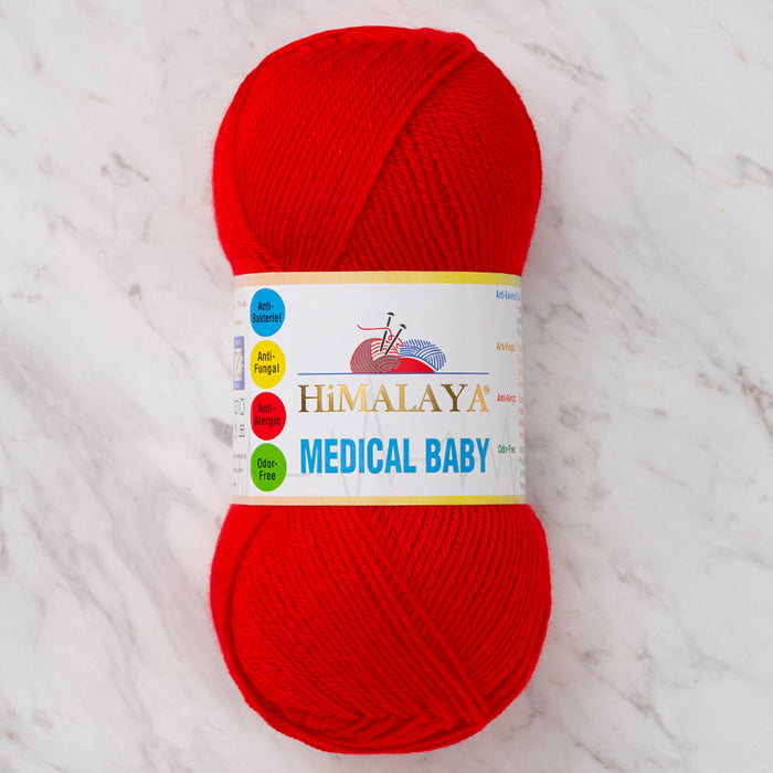 Himalaya Medical Baby Kırmızı El Örgü İpi - 79233
