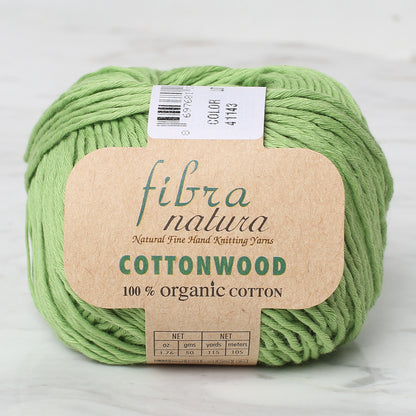 Fibra natura cottonwood yeşil El Örgü İpi - 41143