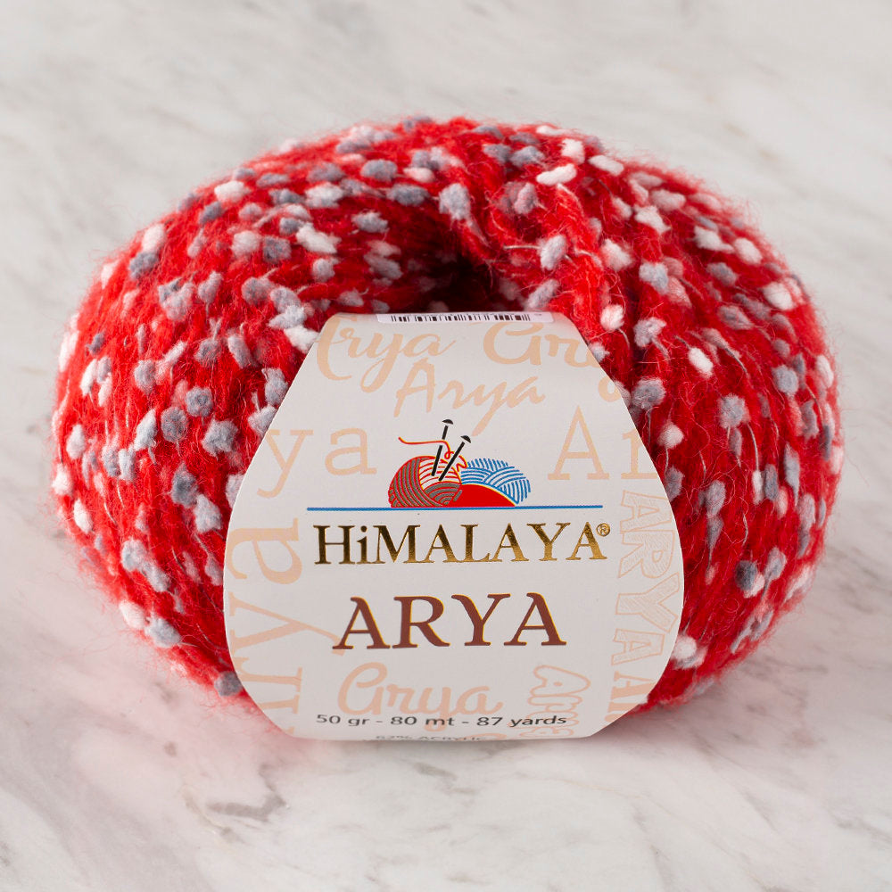 Himalaya Arya Kırmızı El Örgü İpi - 76607