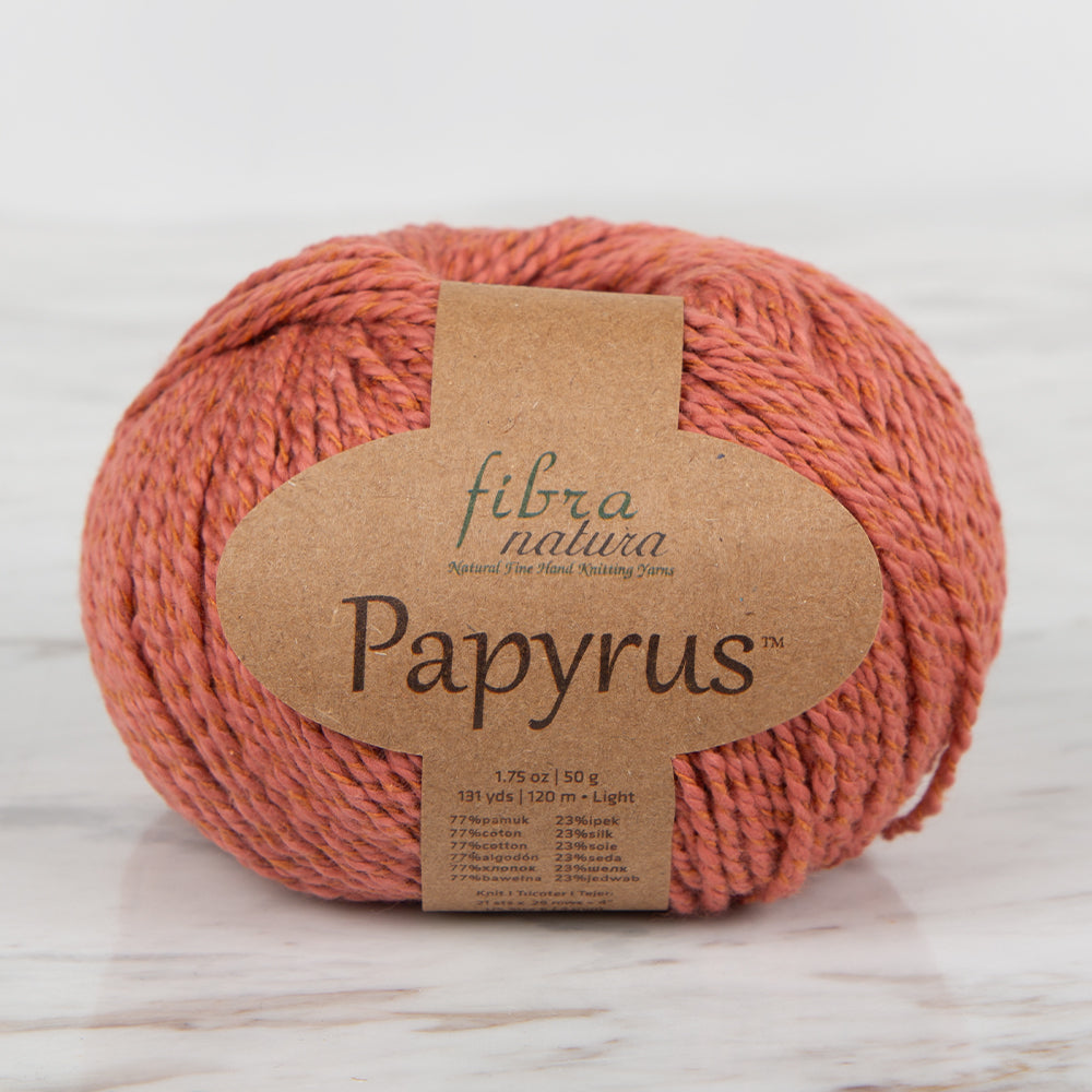Fibra Natura Papyrus Turuncu El Örgü İpi - 229-27