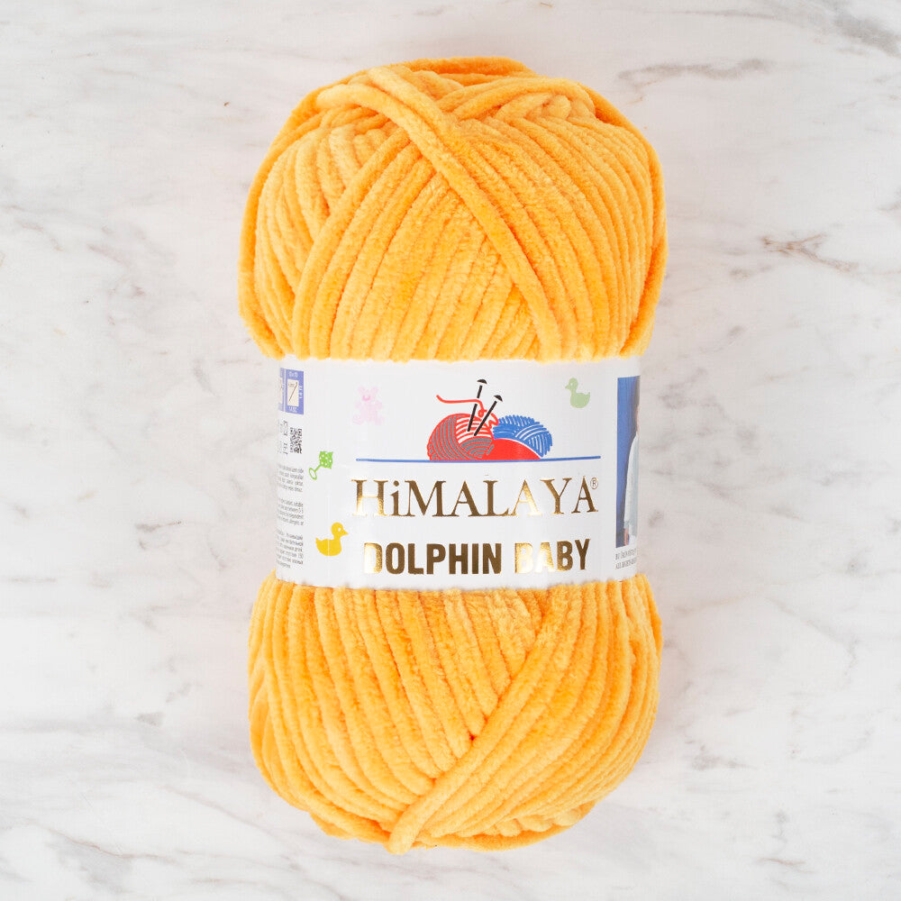 Himalaya Dolphin Baby Sarı Kadife Bebek Yünü - 80368