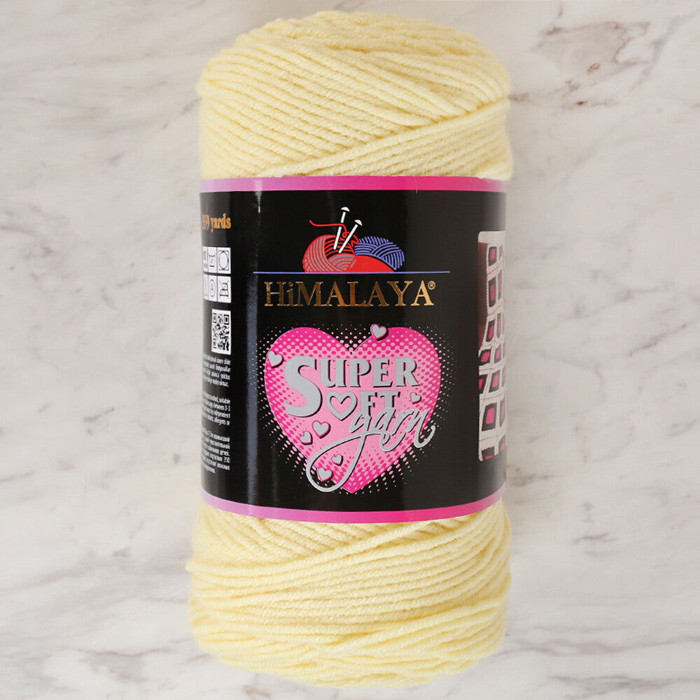 Himalaya Süper Soft Yarn 200 GR Sarı El Örgü İpi -80854