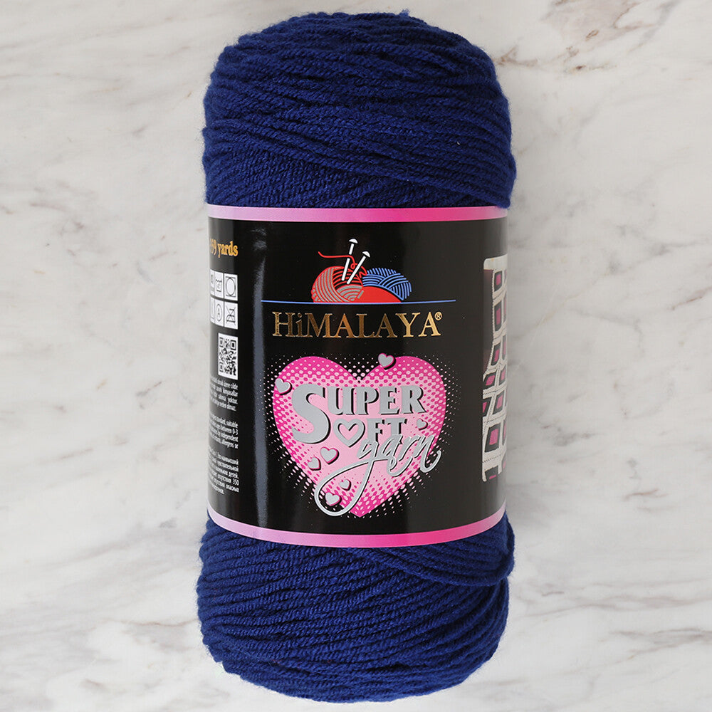 Himalaya Süper Soft Yarn 200 GR Lacivert El Örgü İpi -80862
