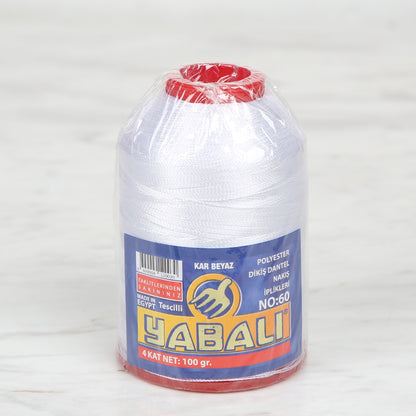 Yabalı Polyester İpi Kar Beyaz 340 gr - No : 60