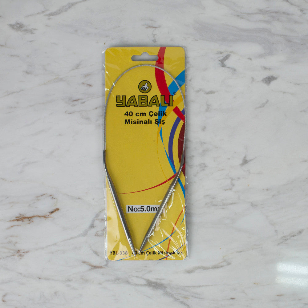 Yabalı 5.0 mm 40 cm Çelik Misinalı Şiş - YB338