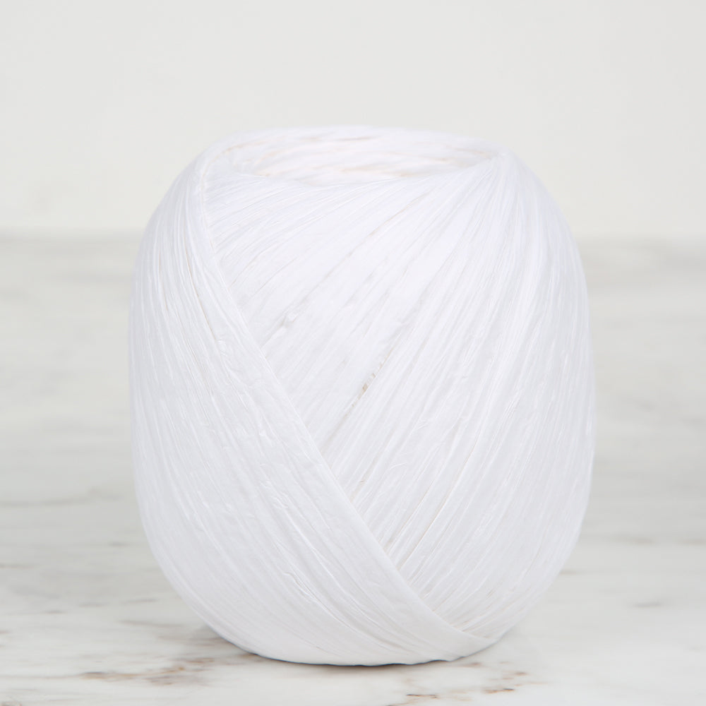 İplix Natural Raffia Beyaz Kağıt İp - 14